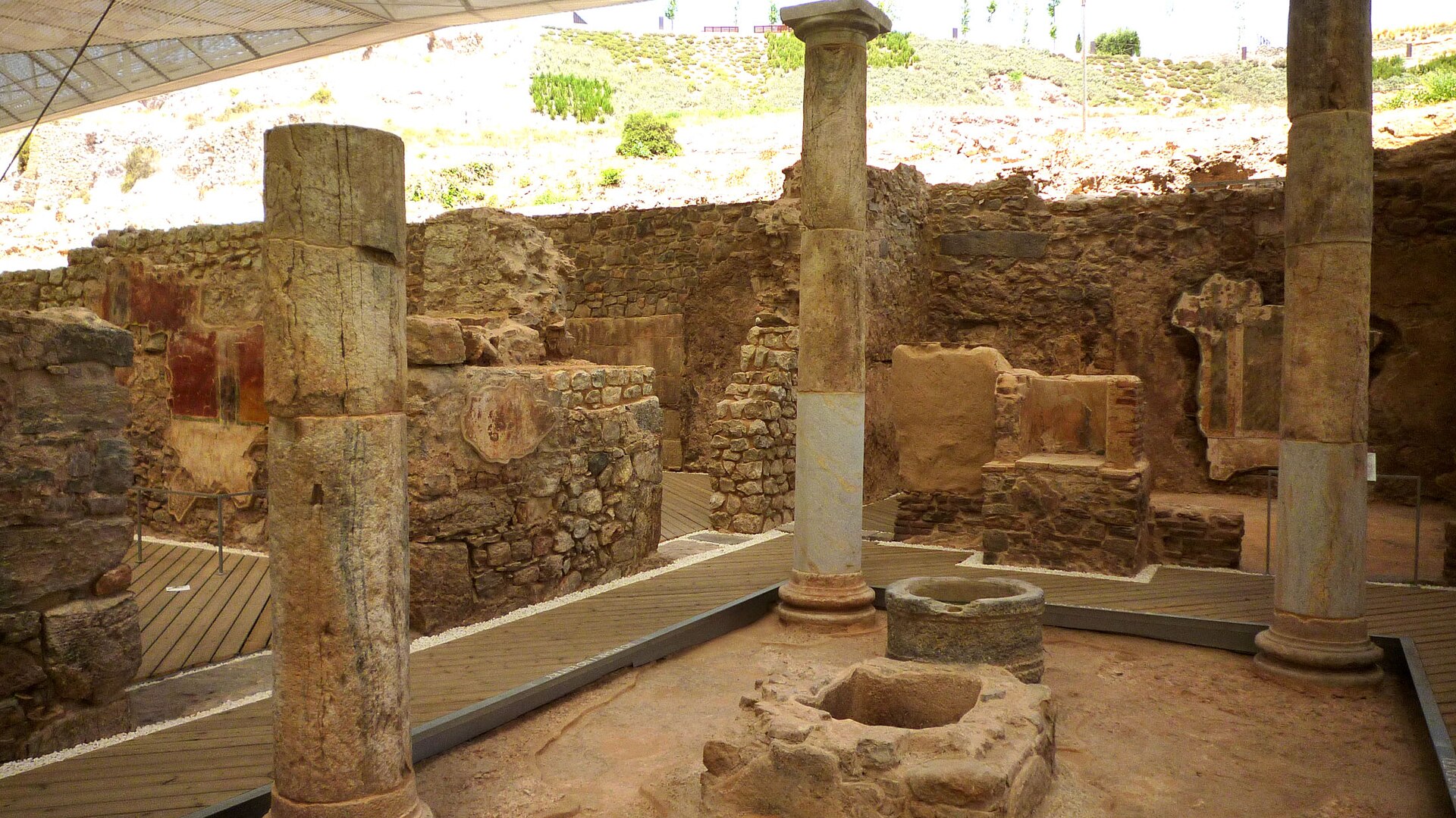 Roman Forum archaeological quarter in Cartagena
